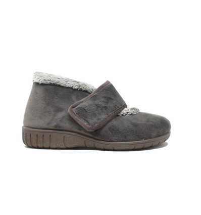 Zapatilla de casa para mujer Calusa en color gris