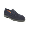 Mocasín para hombre de serraje azul