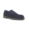 Mocasín para hombre de serraje azul