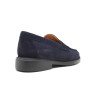 Mocasín para hombre de serraje azul