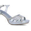 Sandalias de fiesta Menbur Morta 024776 en color plata para mujer
