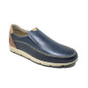 Mocasín Pitillos 4050 para hombre en color azul marino y cuero