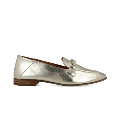 Mocasines piel bronce W&F 35-48-722 A4 para mujer