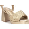 Sandalias tacón XTI 142845 en oro para mujer