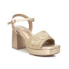 Sandalias tacón XTI 142845 en oro para mujer