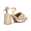 Sandalias tacón XTI 142845 en oro para mujer