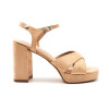 Sandalias de tacón XTI 142797 en beige para mujer