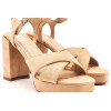 Sandalias de tacón XTI 142797 en beige para mujer