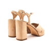Sandalias de tacón XTI 142797 en beige para mujer