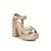 Sandalias de tacón XTI 142741 en oro para mujer