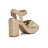 Sandalias de tacón XTI 142741 en oro para mujer