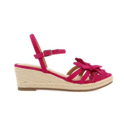 Sandalias con cuña de yute Gioseppo SAMSULA 71149 en fuxia