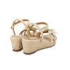 Sandalias con cuña de yute Gioseppo SAMSULA 71149 en blanco