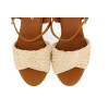 Sandalias con cuña de yute Gioseppo ALLKAJ 71130 en natural para mujer