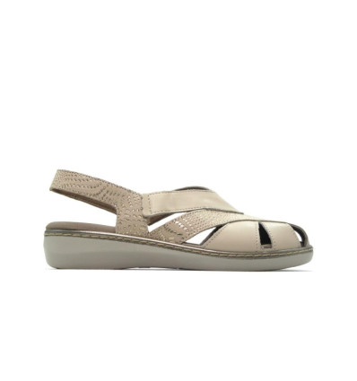 Sandalias Pitillos 5583 en crema para mujer