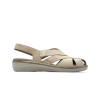 Sandalias Pitillos 5583 en crema para mujer