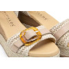 Sandalias con cuña Pitillos 5524 en natural para mujer