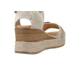 Sandalias con cuña Pitillos 5524 en natural para mujer