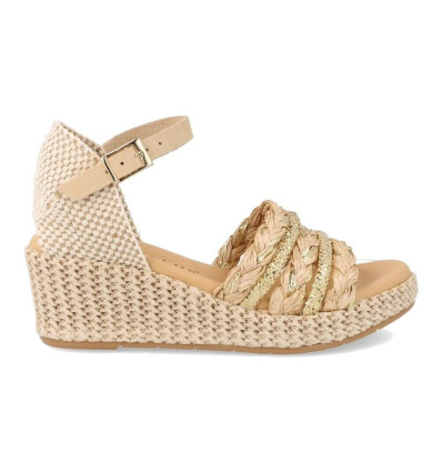 Sandalias Pitillos 5502 en color natura para mujer