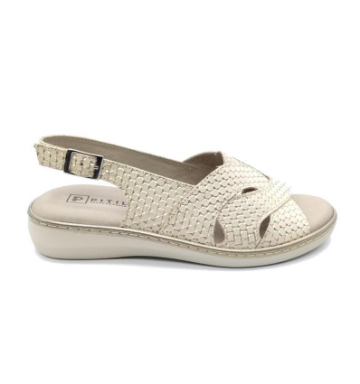 Sandalias Pitillos 5581 en oro para mujer