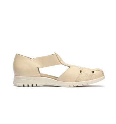 Sandalias cangrejeras Pitillos 2822 en crema para mujer