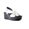 Sandalias con cuña Paula Urban 31-613 SUNSET en blanco