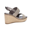 Sandalias con cuña XTI 142832 en plomo para mujer