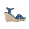 Sandalias con cuña XTI 142768 en jeans para mujer