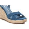 Sandalias con cuña XTI 142768 en jeans para mujer