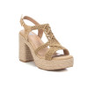 Sandalias tacón XTI 142839 en beige para mujer