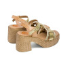 Sandalias con cuña Porronet Jana 3061 en oro