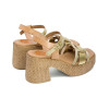 Sandalias con cuña Porronet Jana 3061 en oro