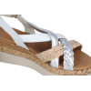 Sandalias con cuña Porronet Flavia 3033 en blanco