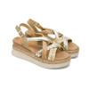 Sandalias con cuña Porronet Flavia 3033 en platino