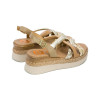 Sandalias con cuña Porronet Flavia 3033 en platino