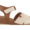 Sandalias con cuña Invogue S-54 en crema para mujer