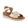 Sandalias con cuña Invogue S-54 en crema para mujer
