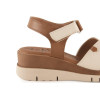 Sandalias con cuña Invogue S-54 en crema para mujer