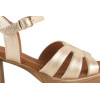 Sandalias con tacón Invogue S-1080 en platino para mujer