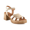 Sandalias con tacón Invogue S-1080 en platino para mujer