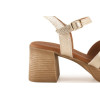 Sandalias con tacón Invogue S-1080 en platino para mujer