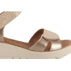 Sandalias con cuña Chamby 899 en platino para mujer