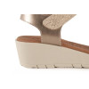 Sandalias con cuña Chamby 899 en platino para mujer