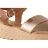 Sandalias con cuña Chamby 320 en platino para mujer