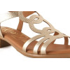 Sandalias planas Tekila 1012 en platino para mujer