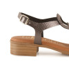 Sandalias planas Tekila 1012 en plomo para mujer