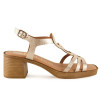 Sandalias Tekila 1010 en platino para mujer