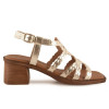 Sandalias de tacón InVogue S-1078 en platino para mujer