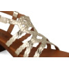 Sandalias de tacón InVogue S-1078 en platino para mujer