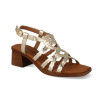 Sandalias de tacón InVogue S-1078 en platino para mujer